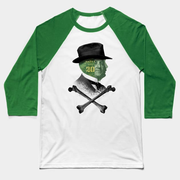 Money Baseball T-Shirt by dracoimagem